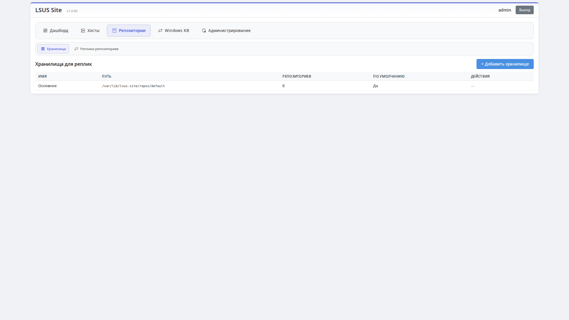 Site repositories